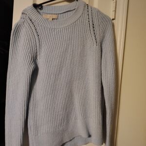 LOFT Soft Blue Crew Neck Sweater